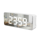 Digital Alarm Clock LED Mirror Display with Temperature Date & Sensor