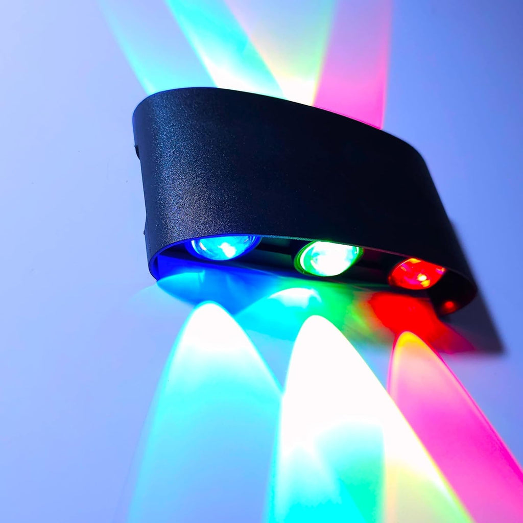 6 Way RGB LED Wall Light
