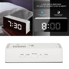 Digital Alarm Clock LED Mirror Display with Temperature Date & Sensor
