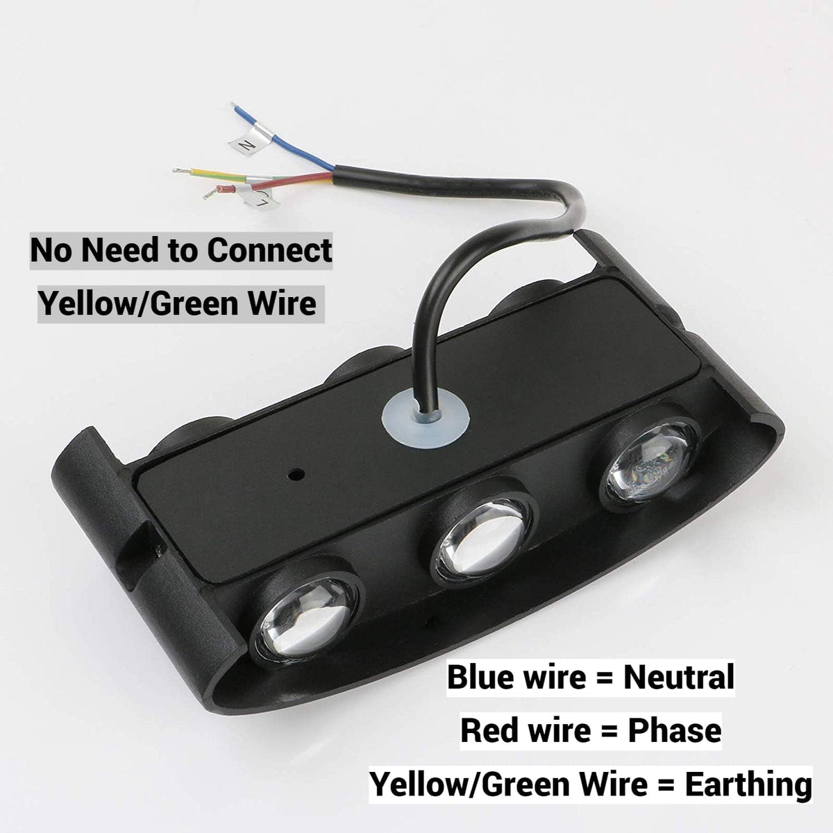 6 Way RGB LED Wall Light