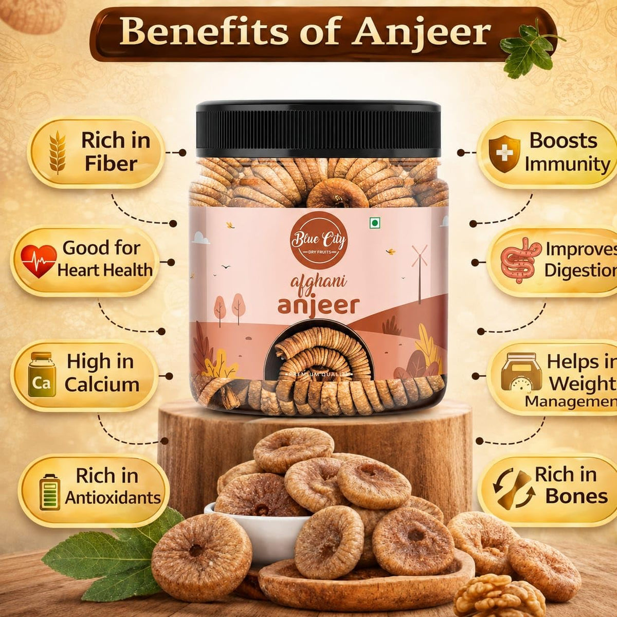 Premium Dried Afghani Anjeer 1kg